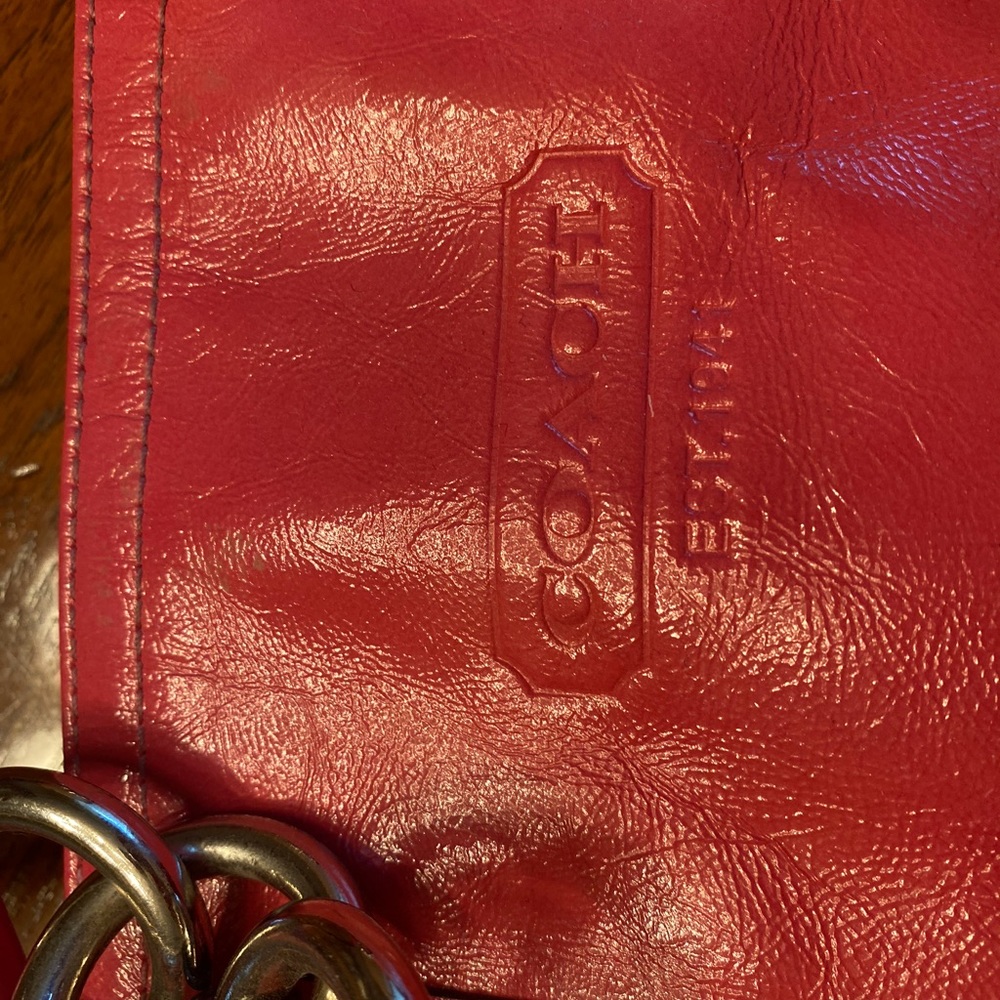 Coach handbag in hot pink